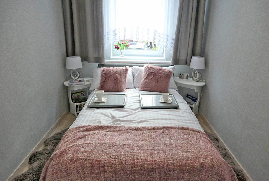 zaciszna sypialnia w luksusowym apartamencie na sprzedaż Kwidzyn