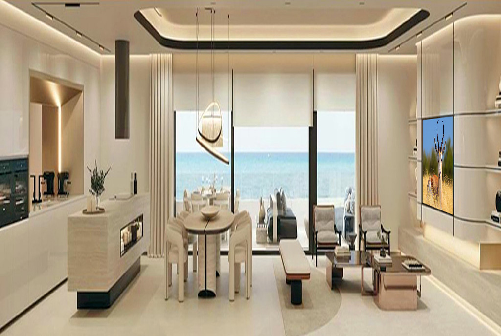 komfortowy salon w ekskluzywnej willi do sprzedaży Hiszpania (Marbella)