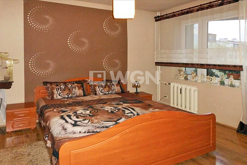 stylowa, elegancka sypialnia w luksusowym apartamencie w Częstochowie na sprzedaż