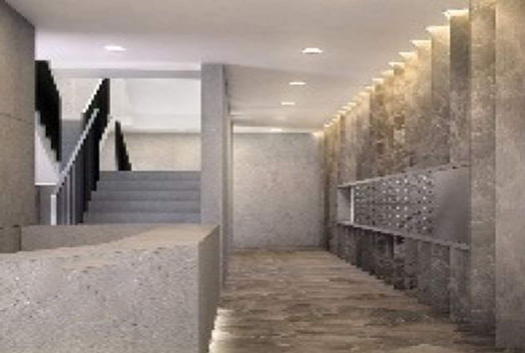 na zdjęciu hol w luksusowym apartamencie do sprzedaży w Krakowie