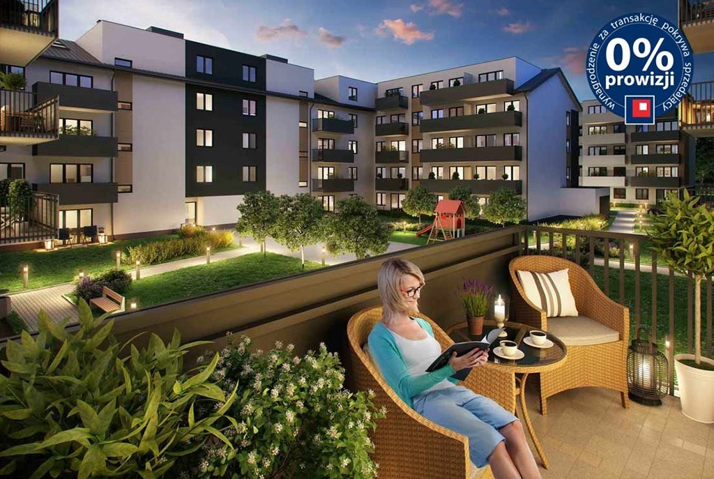 luksusowy taras przy ekskluzywnym apartamencie do sprzedaży w Krakowie