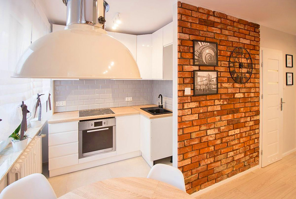 zbliżenie na kuchnię w luksusowym apartamencie w Kaliszu na sprzedaż