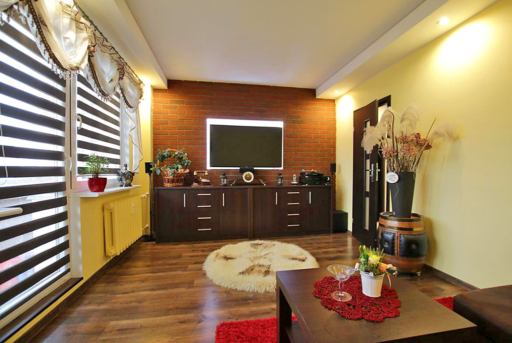 luksusowy salon w ekskluzywnym apartamencie do sprzedaży w Szczecinie