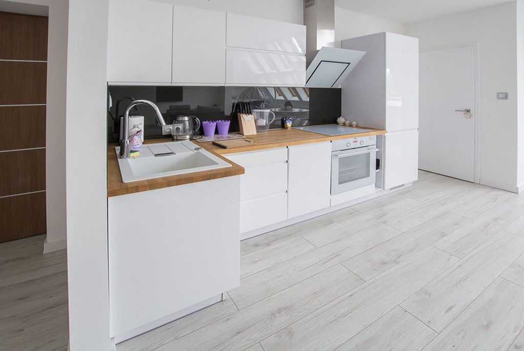 nowoczesna kuchnia w luksusowym apartamencie w Szczecinie na sprzedaż
