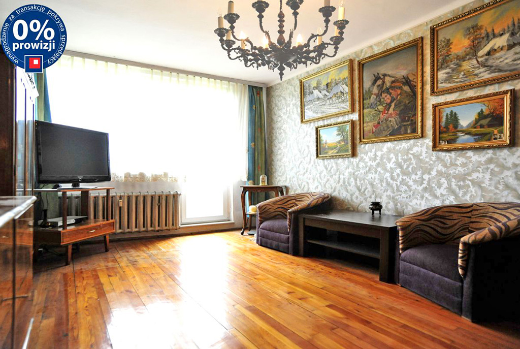 widok z innej perspektywy na luksusowy salon w ekskluzywnym apartamencie do sprzedaży w okolicach Katowic