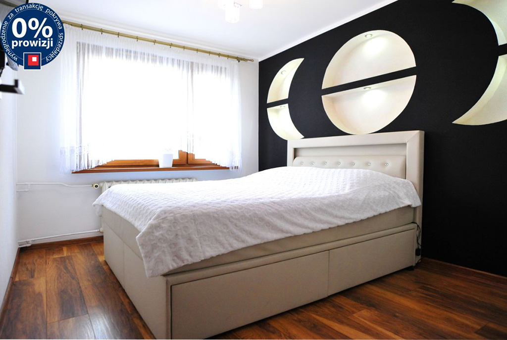 elegancka sypialnia w luksusowym apartamencie w okolicach Katowic na sprzedaż