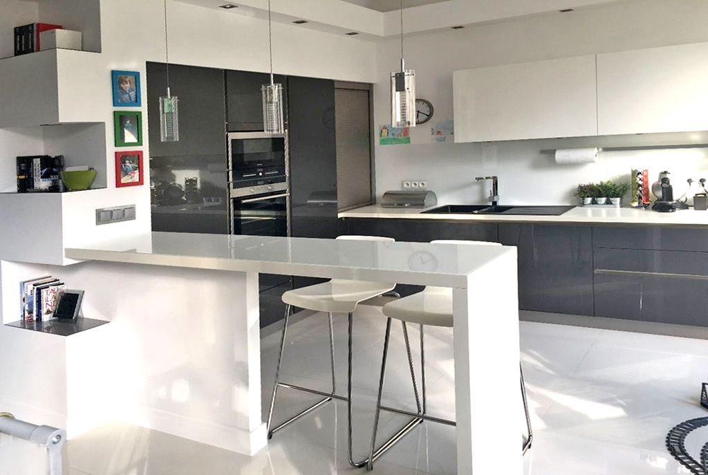 fragment aneksu kuchennego w luksusowym apartamencie do wynajmu w Szczecinie