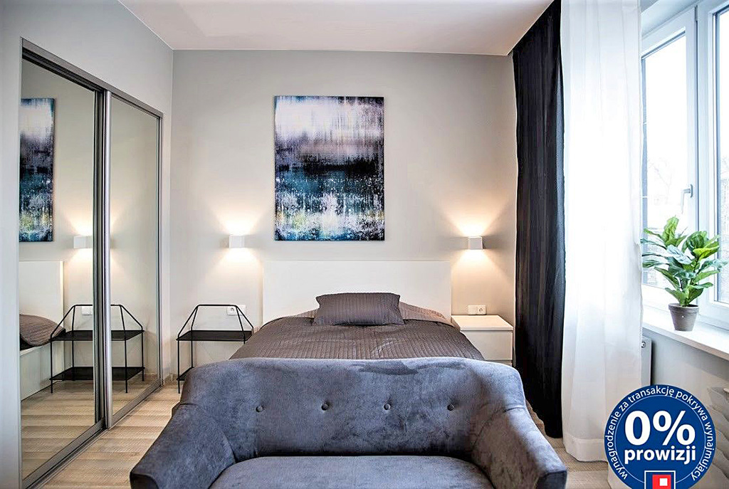 prywatna, ekskluzywna sypialnia w luksusowym apartamencie w Krakowie na wynajem