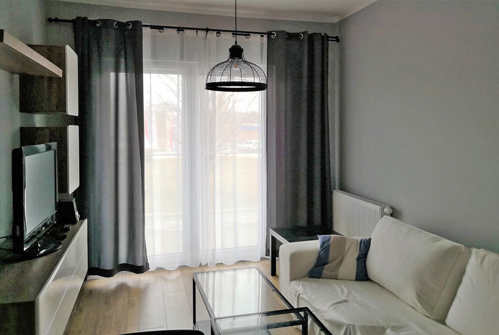 fragment salonu w luksusowym apartamencie do wynajmu w Krakowie