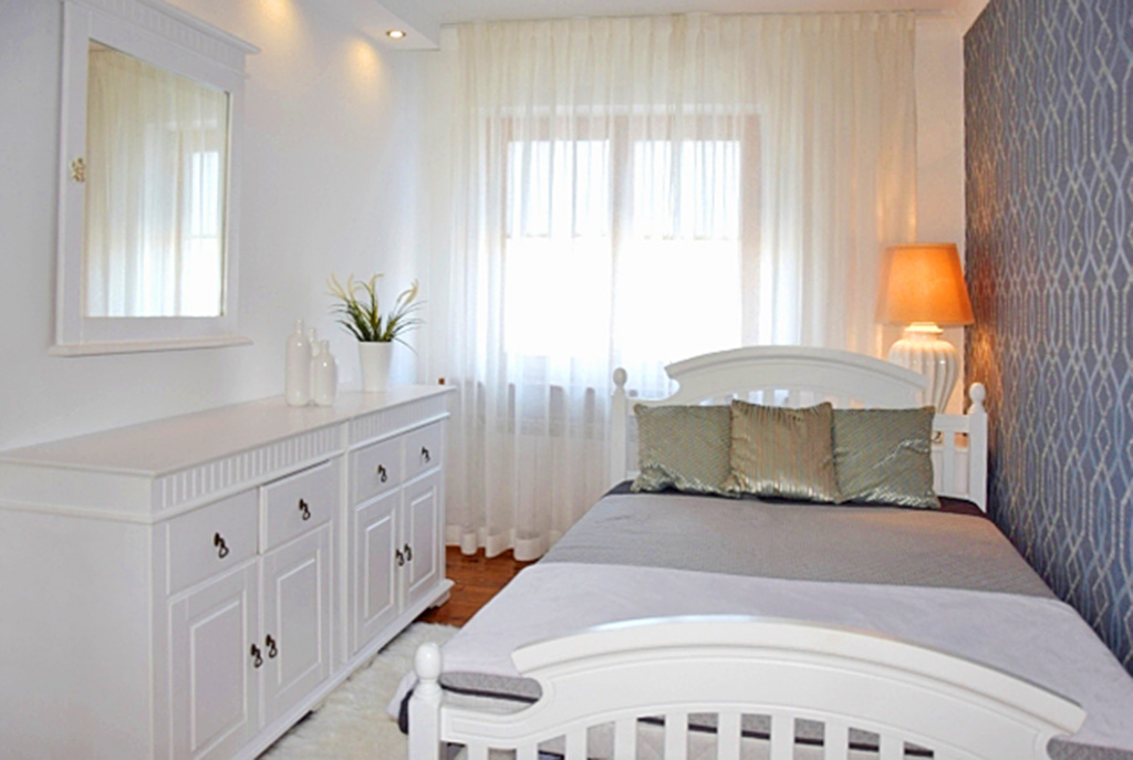 prywatna, zaciszna sypialnia w ekskluzywnym apartamencie w Słupsku na wynajem