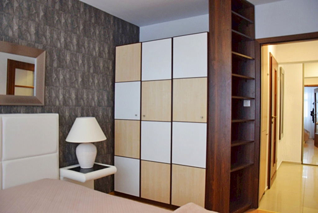 na zdjęciu prywatna sypialnia w luksusowym apartamencie w Słupsku na wynajem