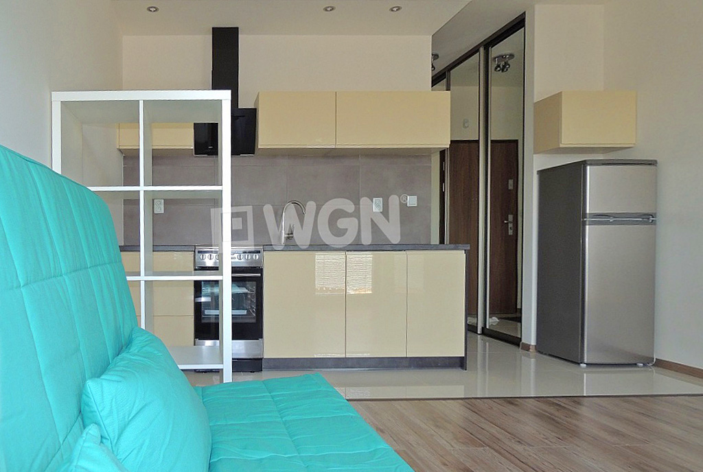 nowoczesny aneks kuchenny w luksusowym apartamencie do wynajęcia w Katowicach