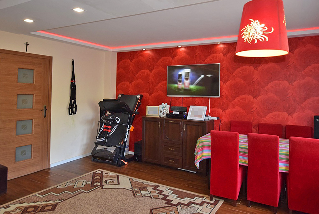 nowoczesny salon w ekskluzywnym apartamencie do sprzedaży w Białymstoku