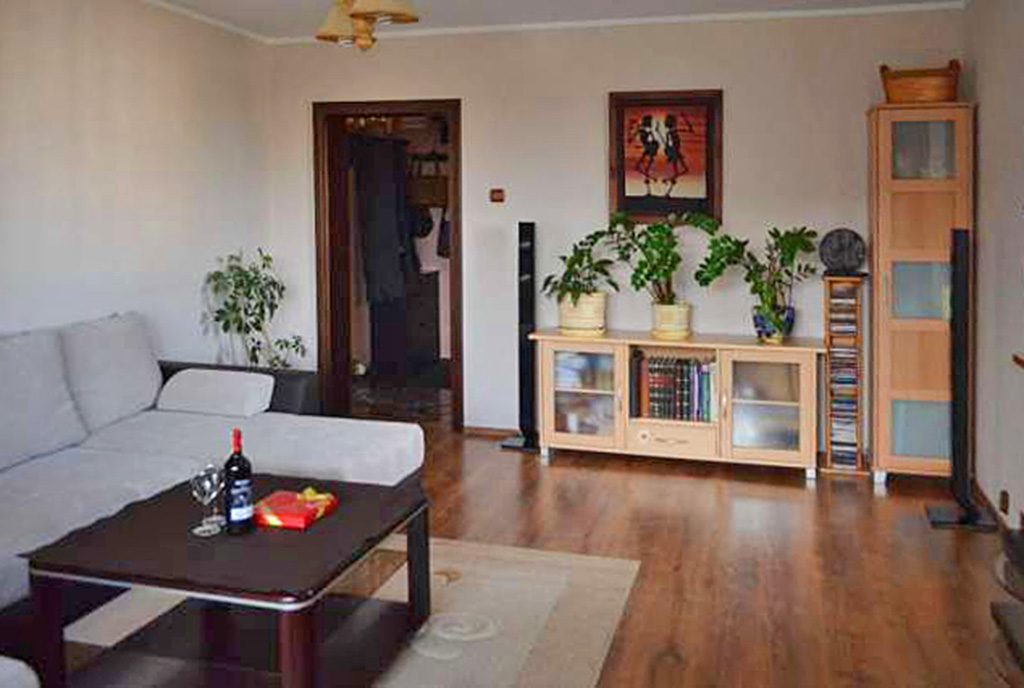 nowoczesny salon w ekskluzywnym apartamencie do sprzedaży w Białymstoku