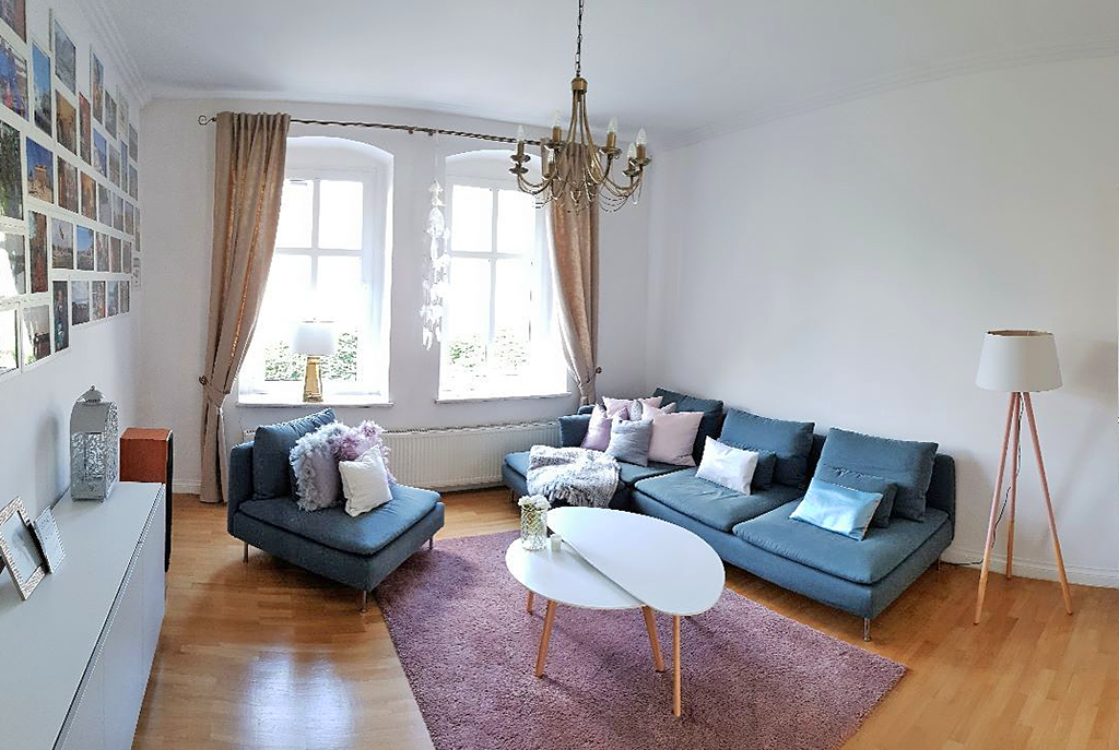 prestiżowy, wytworny salon w ekskluzywnym apartamencie do sprzedaży w Katowicach