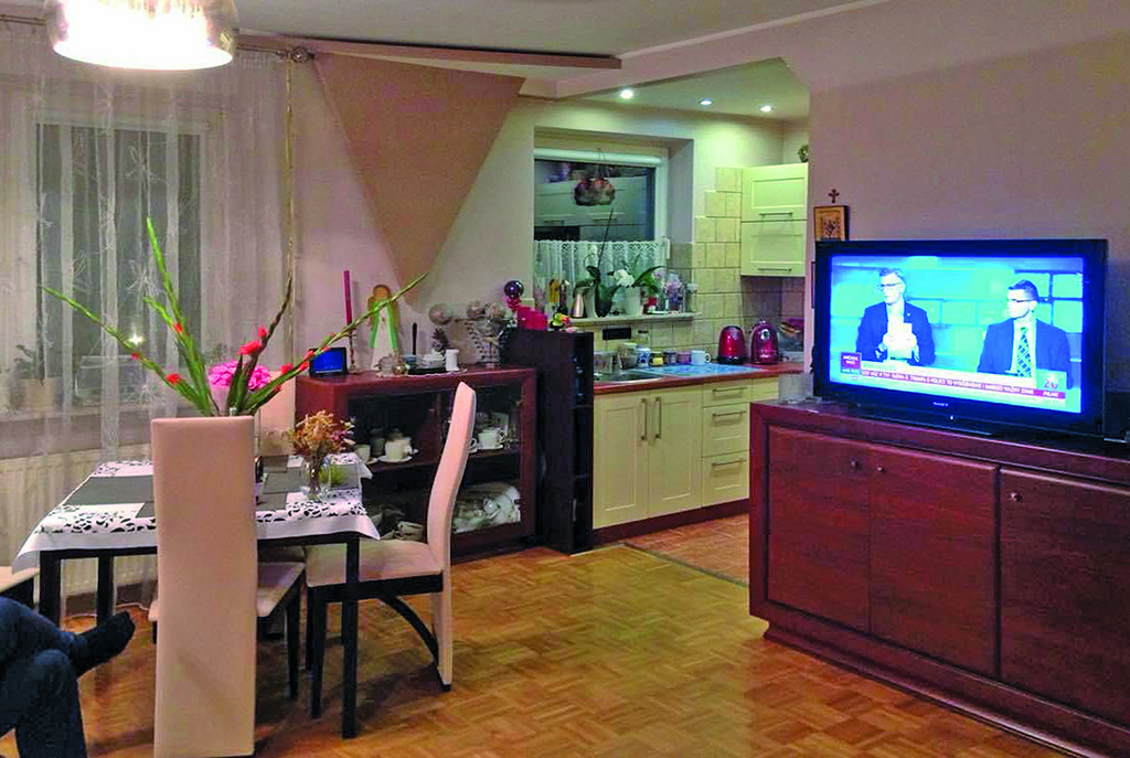 komfortowy salon w ekskluzywnym apartamencie do sprzedaży w Krakowie