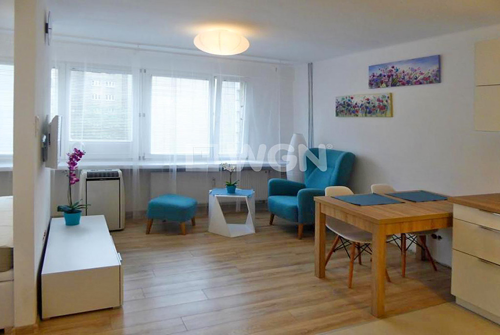 komfortowy salon w ekskluzywnym apartamencie do wynajęcia w Katowicach