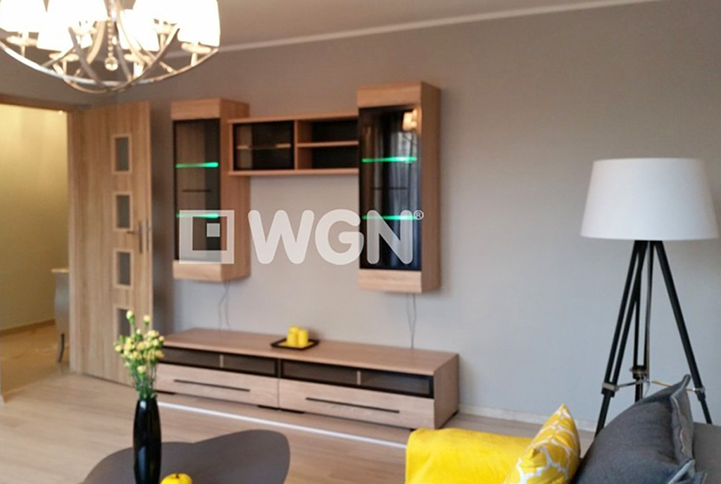 fragment salonu w ekskluzywnym apartamencie do wynajęcia w Katowicach