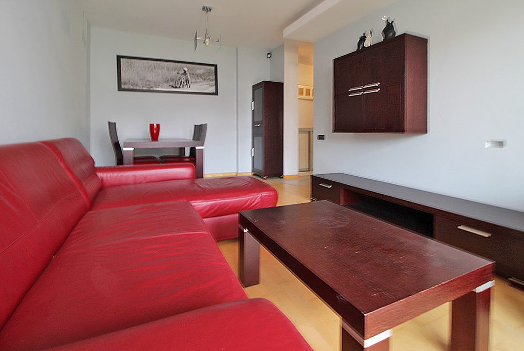 ekskluzywny salon w luksusowym apartamencie do wynajęcia w Krakowie