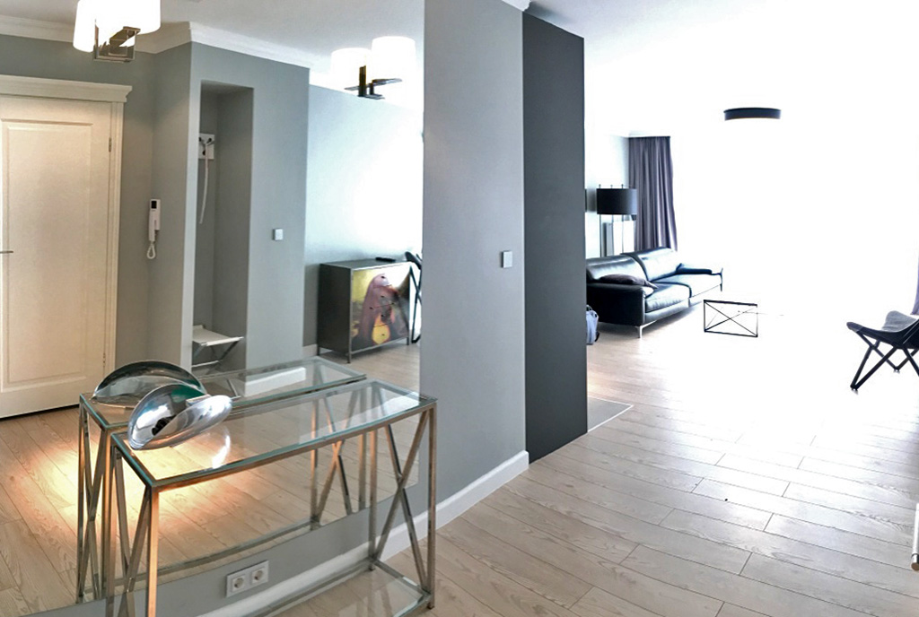 luksusowy przedpokój w ekskluzywnym apartamentu do wynajmu w Szczecinie