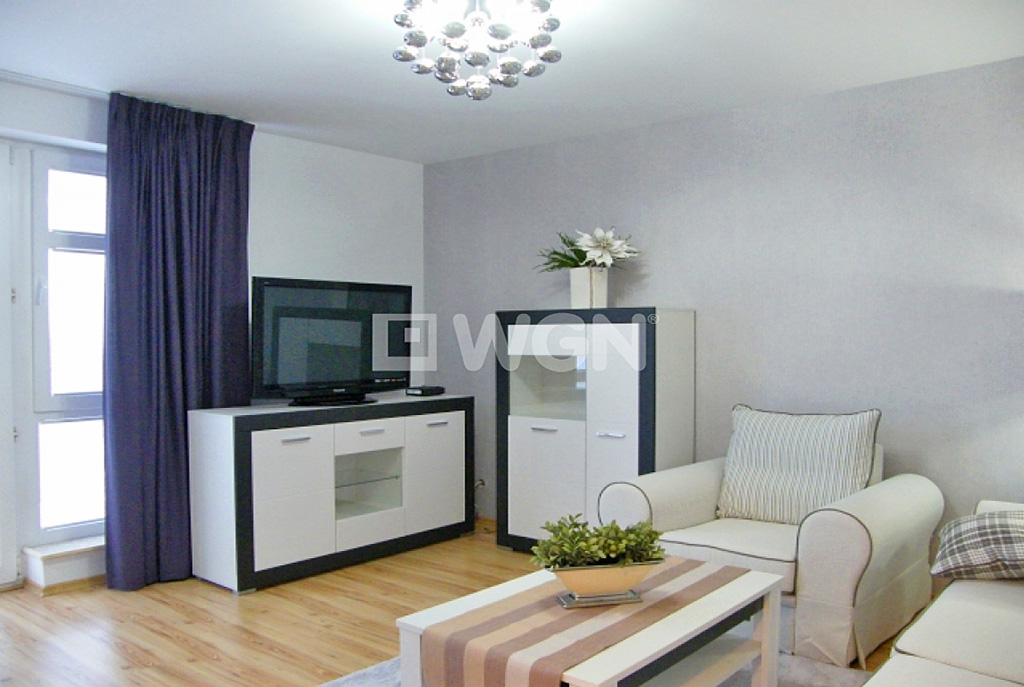 fragment nowoczesnego salonu w luksusowym apartamencie w Słupsku na wynajem