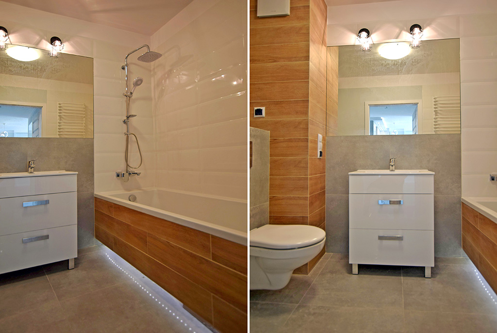 prywatna, zaciszna łazienka w luksusowym apartamencie w Białymstoku na sprzedaż