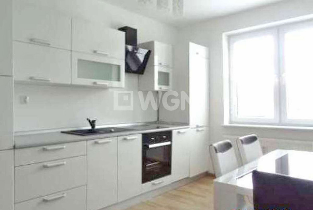 umeblowana i urządzona kuchnia w luksusowym apartamencie do wynajmu w Szczecinie