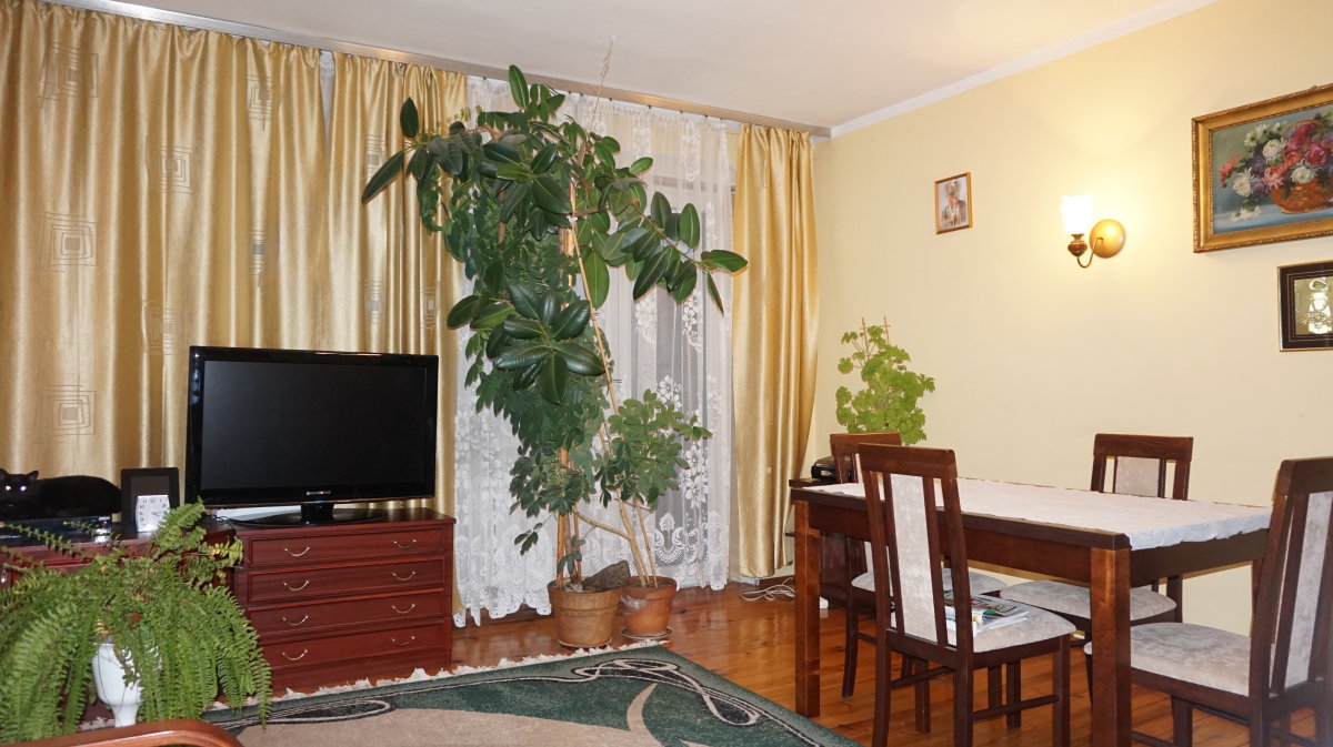 stylowy salon w ekskluzywnej willi do sprzedaży w okolicach Leszna