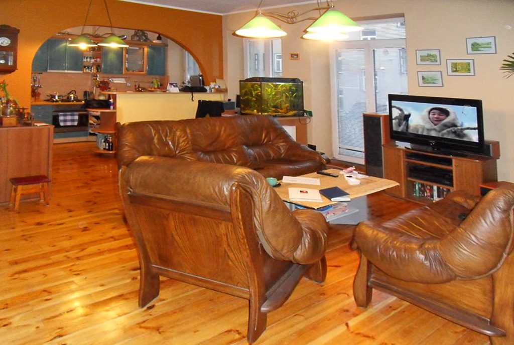 stylowy salon w ekskluzywnym apartamencie do sprzedaży w Piotrkowie Trybunalskim