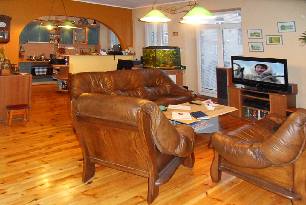 stylowy salon w ekskluzywnym apartamencie do sprzedaży w Piotrkowie Trybunalskim