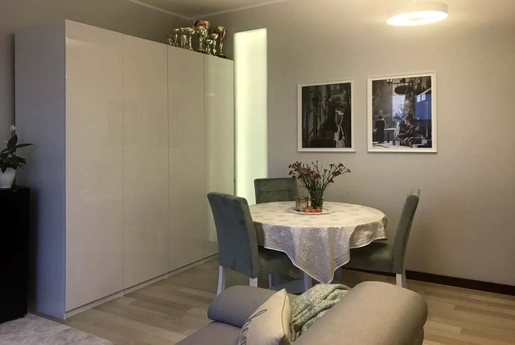 widok na jadalnię w luksusowym apartamencie do sprzedaży w Szczecinie