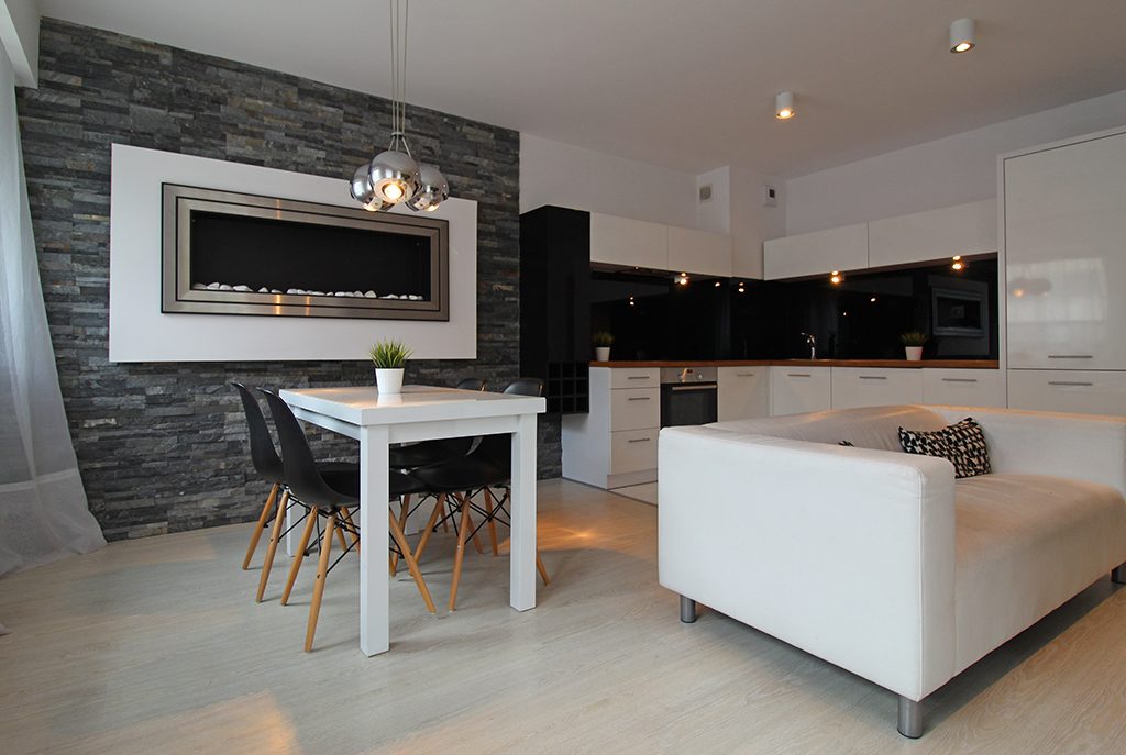 luksusowy salon w ekskluzywnym apartamencie do wynajęcia w Krakowie