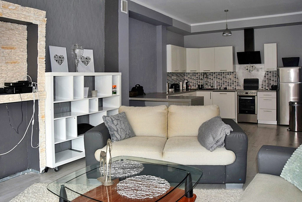 nowoczesne wnętrze ekskluzywnego apartamentu do wynajęcia w Bolesławcu
