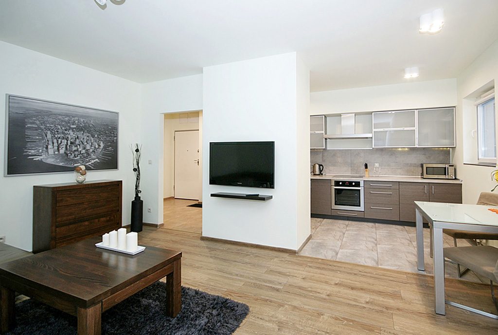 komfortowe i przestronne wnętrze ekskluzywnego apartamentu do wynajęcia w Katowicach