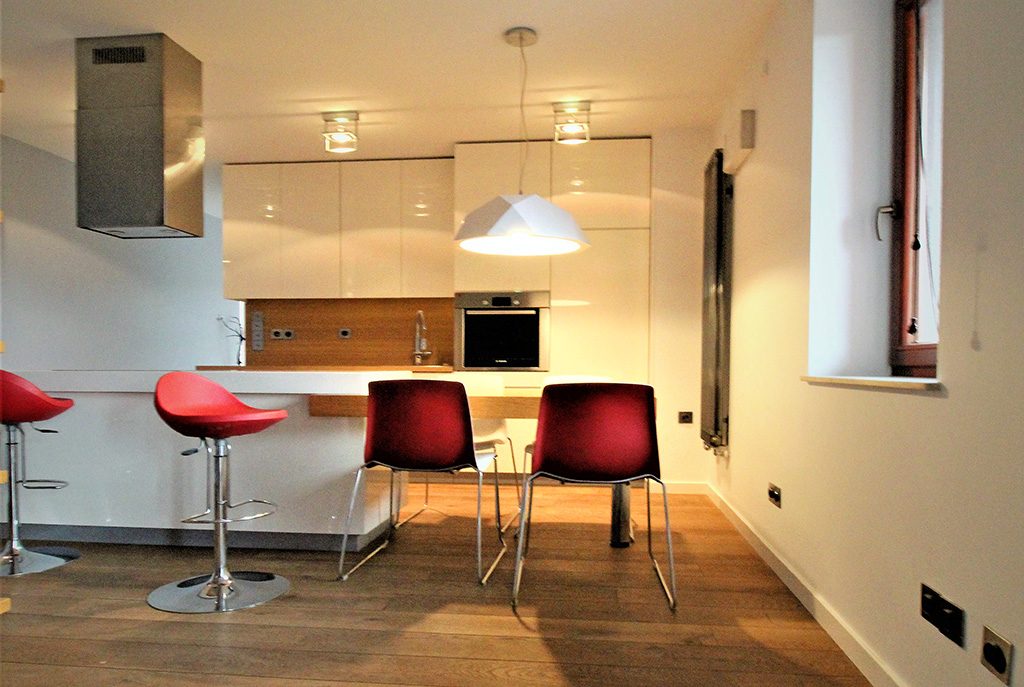 nowoczesne wnętrze ekskluzywnego apartamentu do wynajęcia w Krakowie