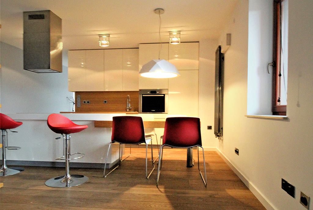 nowoczesne wnętrze ekskluzywnego apartamentu do wynajęcia w Krakowie