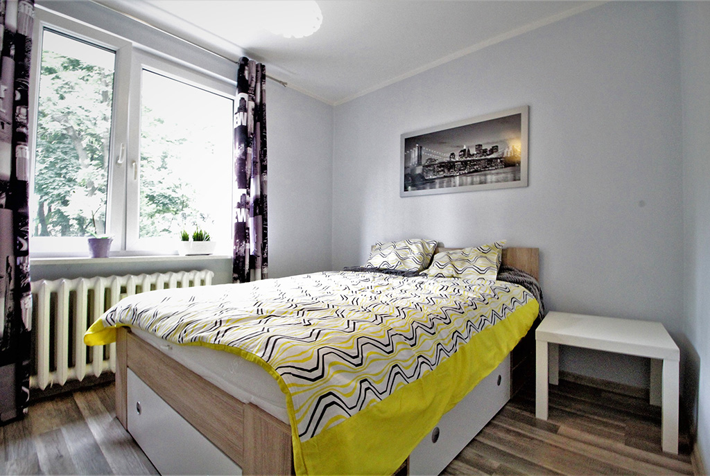 prywatna i zaciszna sypialnia w luksusowym apartamencie w Krakowie na wynajem