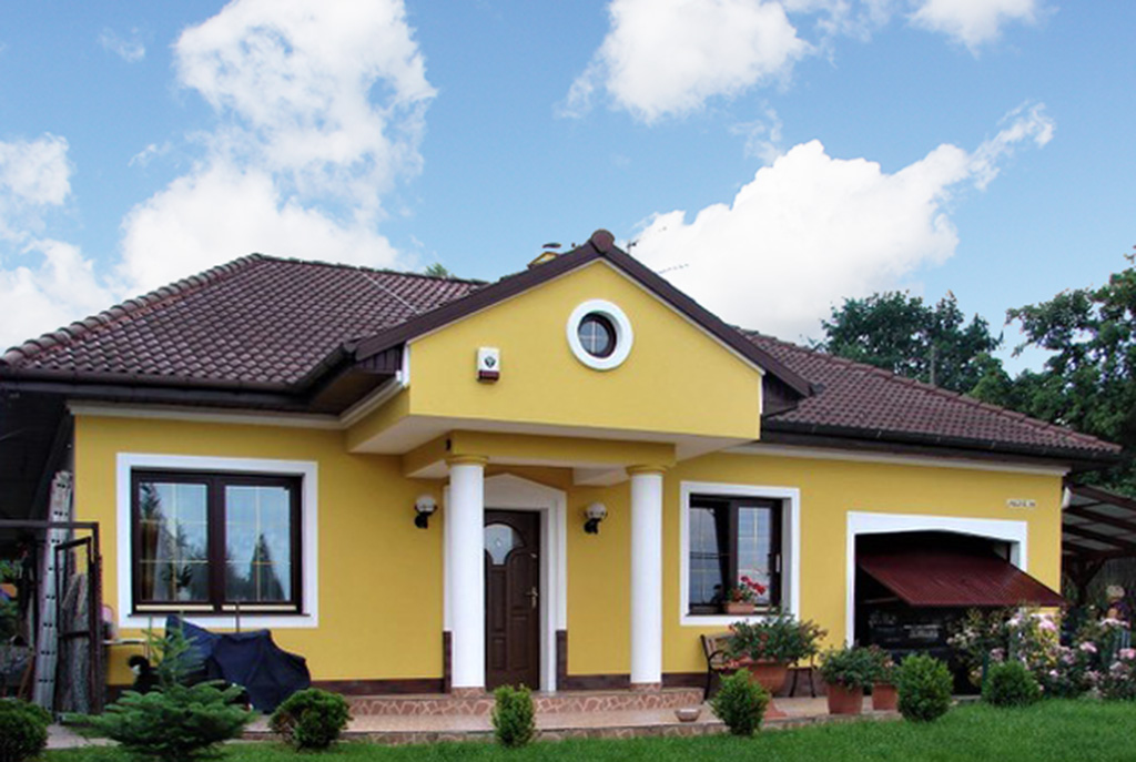 reprezentacyjne wejście do luksusowej wili do sprzedaży w okolicach Krakowa