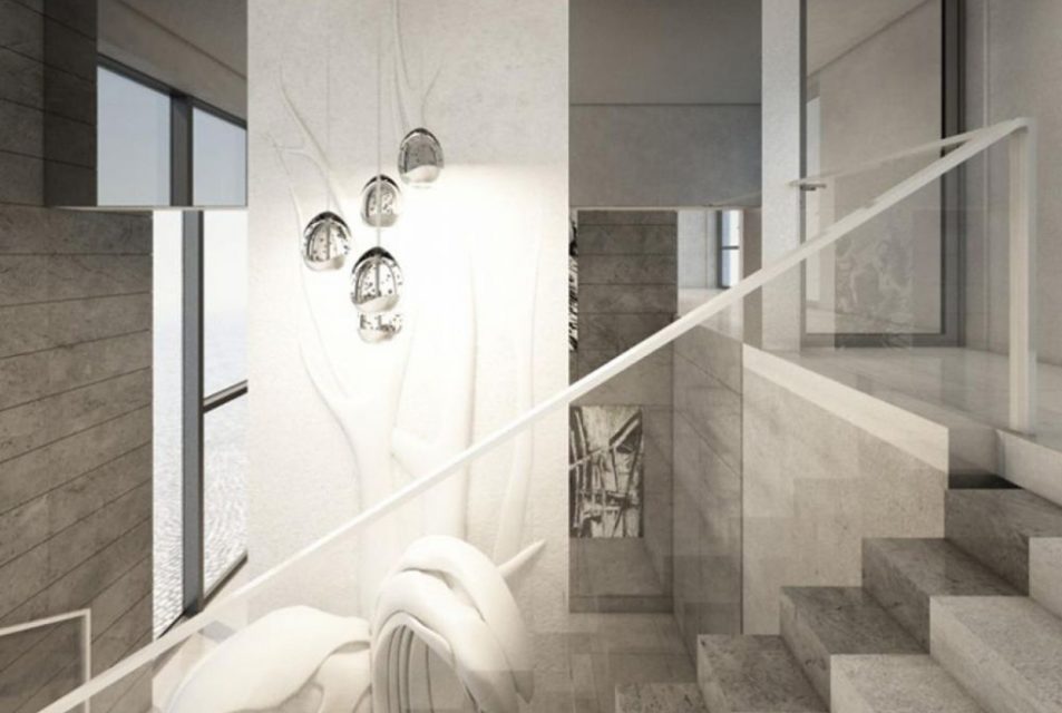 widok na nowoczesne wnętrze ekskluzywnego apartamentu we Wrocławiu na sprzedaż