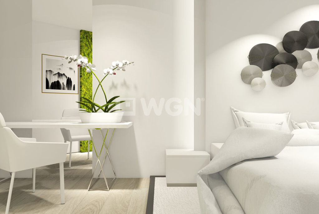 zbliżenie na umeblowany stylowo salon w luksusowym apartamencie w Szczecinie na sprzedaż