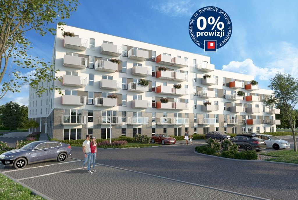 widok na osiedle w Krakowie, na którym znajduje się oferowany na sprzedaż ekskluzywny apartament do sprzedaży
