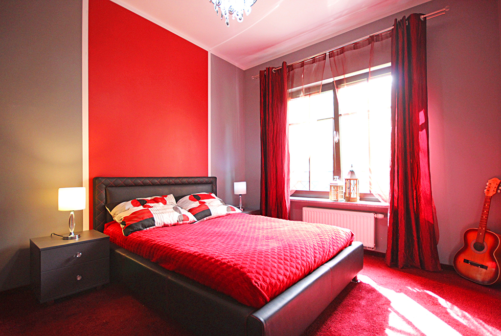 prywatna, zaciszna sypialnia w luksusowym apartamencie w Szczecinie na wynajem