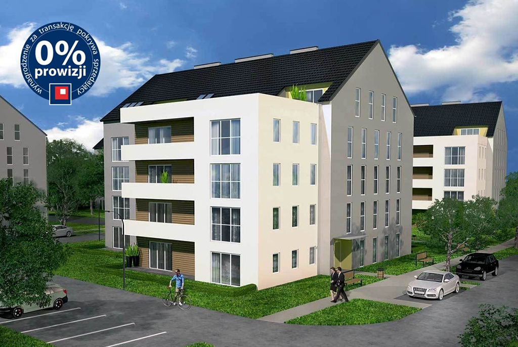 widok na elitarny apartamentowiec w okolicach Krakowa, gdzie mieści się oferowany do sprzedaży luksusowy apartament