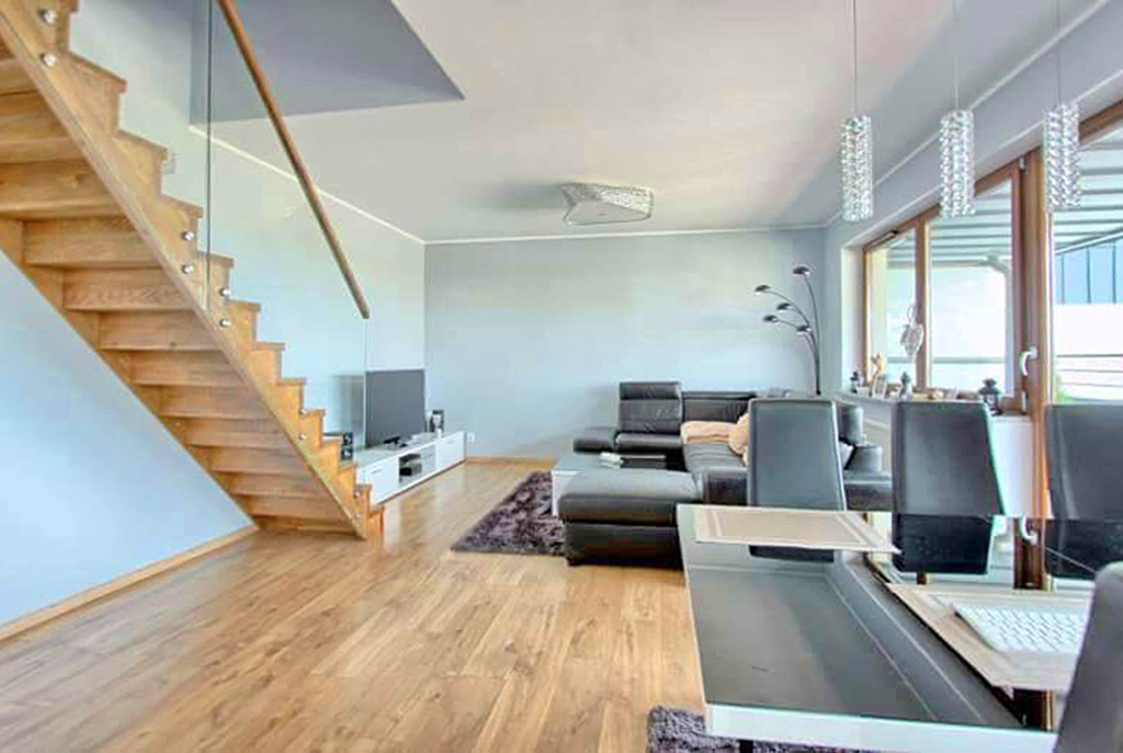 fragment jednego z komfortowych pomieszczeń w luksusowym apartamencie do sprzedaży Szczecin