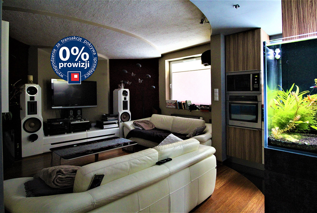 fragment komfortowego salonu w ekskluzywnym apartamencie na sprzedaż Kraków