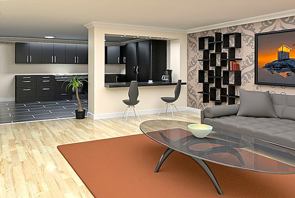 nowoczesny salon w luksusowym apartamencie do sprzedaży Wisła