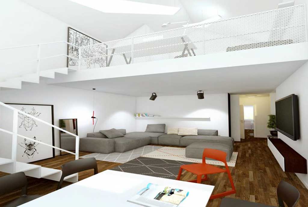 zaprojektowana w nowoczesnym stylu przestrzeń w luksusowym apartamencie do sprzedaży Poznań (okolice)