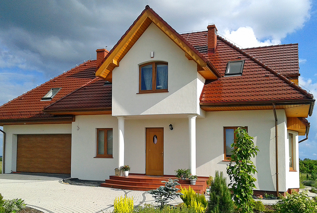 reprezentacyjne wejście do ekskluzywnej willi do sprzedaży Legnica (okolice)