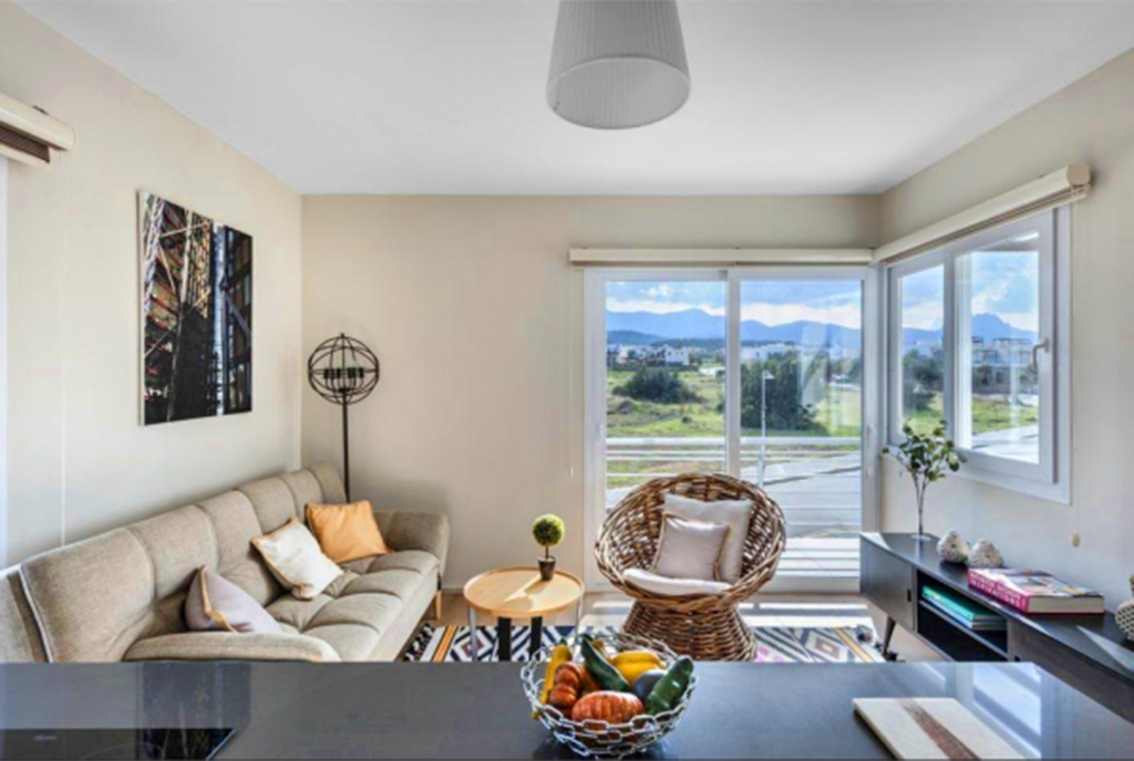 prestiżowy salon w ekskluzywnym apartamencie do sprzedaży Turcja (Bellapais)