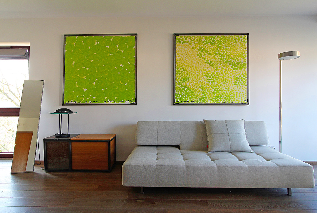 fragment prestiżowego salonu w nowoczesnym designie w luksusowym apartamencie do sprzedaży Kraków